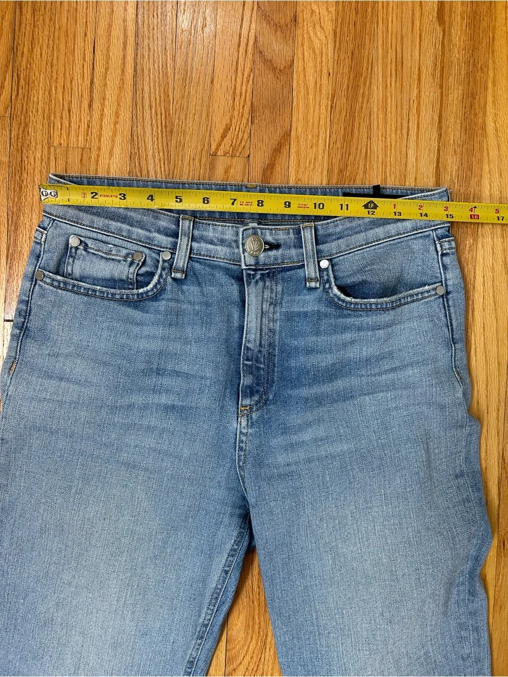 Rag & Bone Nina High Rise Cigarette Jeans Light Wash